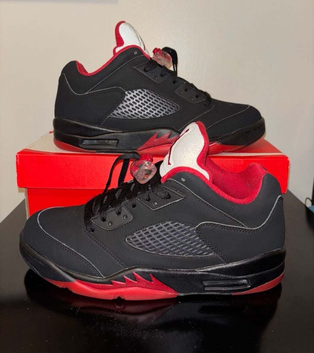 Nike Air Jordan 5 Retro Low 'Alternate 90' Black/Gym Red 819171-001